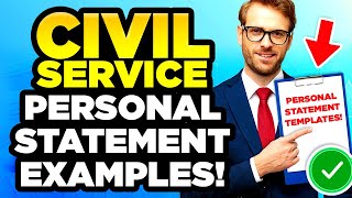 CIVIL SERVICE Personal Statement EXAMPLES Civil Service Success Profiles amp PASS Mark [upl. by Dituri861]