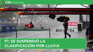 FÓRMULA 1 por el DILUVIO en SAN PABLO se APLAZÓ la CLASIFICACIÓN del GRAN PREMIO de BRASIL [upl. by Babita]