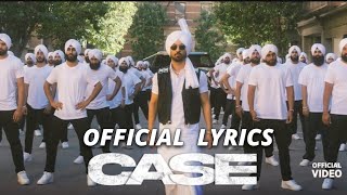 Diljit Dosanjh CASE Official Lyrical Video GHOST vivekbarwal [upl. by Lertsek363]