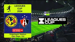 AMERICA 21 ATLAS en vivo  LEAGUES CUP 2024  Playoffs  116 de final [upl. by Ordnassela]