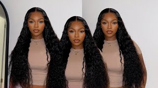 Literally the wig of my dreams Pre Plucked Loose Deep Wave Wig FULL Install Ft Wiggins Hair [upl. by Erika]