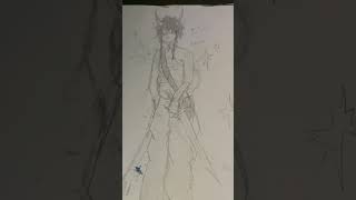 my dnd character named Kandle art traditionalart sketchbookdrawing drawing dnd tiefling [upl. by Victor115]