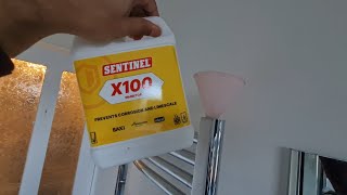 how to add inhibitor in towel radiator diy boiler inhibitor radiator [upl. by Anaej659]