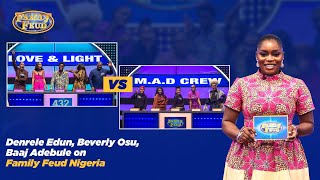 Denrele Edu Beverly Osu Baaj Adebule on Family Feud Nigeria Full Episodes [upl. by Kirby]