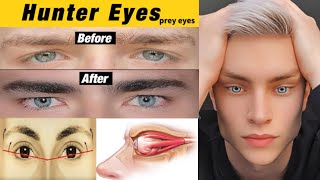 How to get HUNTER EYES naturally  correctly step by step in HindiUrdu [upl. by Genisia321]