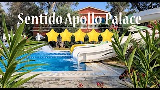 SENTIDO APOLLO PALACE ⭐⭐⭐⭐⭐ corfu hotelreview walkingtour waterslides allinclusive [upl. by Nylirret]