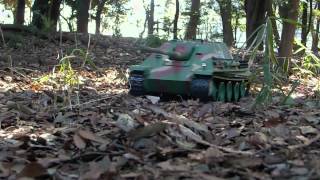 116 Jagdpanther RC tank in the woods [upl. by Onibag]