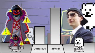 OMNI404Sans VS Toby Fox Power Levels [upl. by Rudwik]