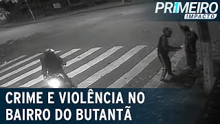 SP mais de três assaltos por dia são registrados no bairro do Butantã  Primeiro Impacto 140623 [upl. by Ityak]