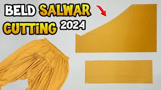 Beld Wali Salwar Ki Cutting  New Belt Trouser Cutting 2024 [upl. by Epner]