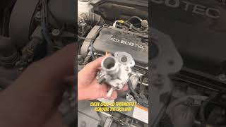 Chevy Cruz thermostat removal [upl. by Kamerman]