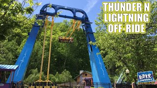 Thunder N Lightning OffRide Footage Lake Compounce SampS Screamin Swing  NonCopyright [upl. by Orlosky]