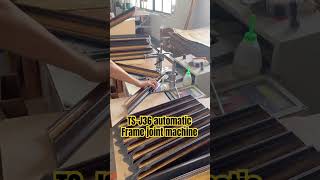 TSJ36 frame underpinner vnailer  v nails joiner  frame joint machine  photoframe woodworking [upl. by Fernand974]