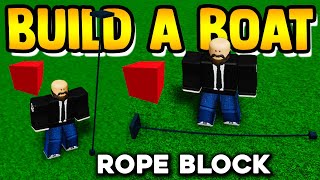 ROPE ITEM must see  Build a boat for Treasure Roblox [upl. by Aihsatan]