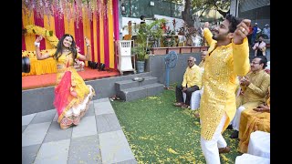 Brides Surprise Bollywood Performance for Groom  Indian Wedding Dance  The Best Dance Ever 💕 [upl. by Arlena]