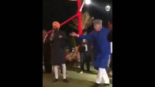 Farooq Abdullah dancing at Capt Amarinders grand daughters marriage [upl. by Ayad]