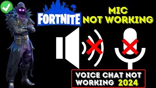 Fortnite mic not working— Voice chat not working Fix [upl. by Serg85]