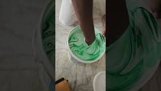 Berger Paints Making of Pista Green paint painting trendingshorts viralshorts ytshort [upl. by Honebein]