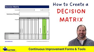 How To Create A Decision Matrix [upl. by Robers759]