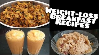 3 Healthy breakfast recipes  Weight loss Breakfast Recipes  A Beautiful Life By Madhuri [upl. by Gilleod]