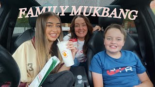 Family Popeyes amp Krispy Kreme Mukbang [upl. by Skeie65]