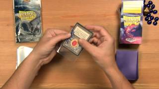 How to Double Sleeve Your Cards  Dragon Shield [upl. by Eibor950]