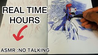 ASMR Drawing Shigaraki Tomura  Real Time [upl. by Marge]