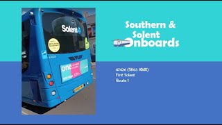 First Solent 47426 SK63 KMX Route 1 [upl. by Puto489]