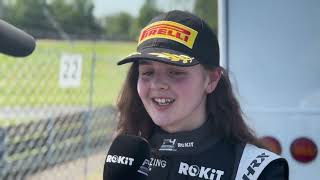 Abbi Pulling  Race 2 WINNER  Brands Hatch Indy  British F4 2024 [upl. by Ecital]