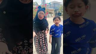 LOCH KOK MUKA RAISHA DAN MAMAH DIJAH BLEPOTAN 🤣 shorts [upl. by Teleya]