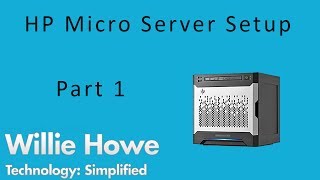 HP Micro Server RAID Setup [upl. by Enneirdna555]