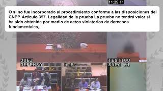 Parte 4 Juicio oral Homicidio calificado Interrogatorio a perito en medicina legal [upl. by Ummersen429]