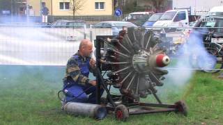 Two 9 Cylinder Radial Engines  Start and Run  Sternmotor [upl. by Ennasirk]