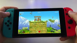 Moorhuhn Jump and Run Traps and Treasures 2  Switch handheld gameplay [upl. by Koser]