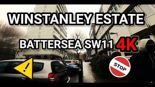 WALKING THROUGH THE WINSTANLEY ESTATE IN THE RAIN 37  OJB  SO SOLID CREW  LONDON HOODS IN 4K [upl. by Oruasi991]