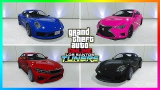 GTA 5 Online Los Santos Tuners DLC UPDATE  ALL UNRELEASED VEHICLES NEW Sports Cars amp MUCH MORE [upl. by Sheeran]