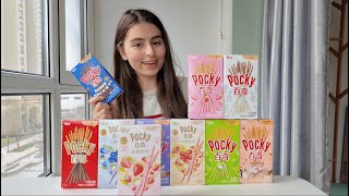 Trying and ranking different Pocky flavours  1111 Happy Pocky day [upl. by Truscott486]