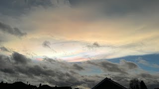 Nacreous clouds on Christmas Eve [upl. by Oliver]