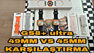 GS8 ultra 49 MM VS 45 MM ARAMA VE MESAJLAŞMA REPLİKA KARŞILAŞTIRMA [upl. by Maro]