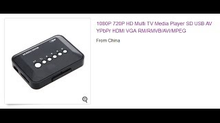 Обзор 1080P HD USB HDMI Player [upl. by Jacklyn418]