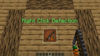 Right Click Detection in Minecraft  Scoreboards [upl. by Ahsocin]