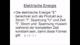 Elektrische Energie [upl. by Ennaus821]