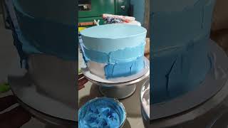 how I frost my cake using boiled icing [upl. by Lanita]