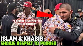 Islam Makhachev And Khabib Visits Dustin Poirier After UFC 302 RESPECTFUL MOMENT [upl. by Angelika]