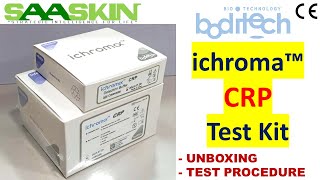 ichroma™ CRP Test Kit  UNBOXING  TEST PROCEDURE  CReactive Protein CRP [upl. by Oniotna235]