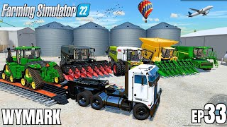 traporting tractor of COMBINES Farming Simulator 22 HARVESTING  FS 22  wymark EP33Timelapse [upl. by Acillegna]