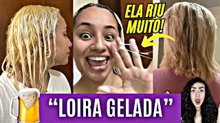 GRAVE COM CABELO DERRETENDO ELA INSISTE EM GLOBAL E QUEBRA TUDO DEU RISADA [upl. by Divad]