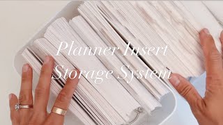 Planner Insert Storage System [upl. by Enilrem]