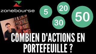 Combien dactions en portefeuille [upl. by Mossman]