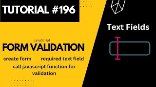 JavaScript Form Validation Text Fields  Web Development Tutorial 196 [upl. by Oab]